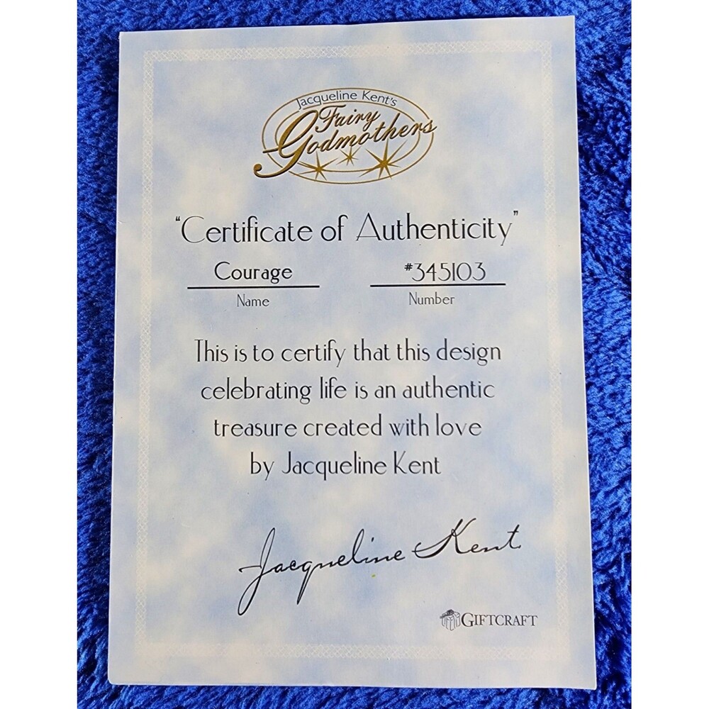 Jacqueline Kent’s FAIRY GODMOTHERS March’s Aquamarine COURAGE # 345103 ~Orig Box - Picture 8 of 16
